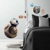 Star Wars Bb 8 Peel and Stick Wall Decals | Removable Repositionable Stickers | Easy Damage-Free Wall Art for Kids Bedroom Nursery Playroom