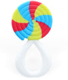 Novelty Baby Pacifier Lollipop Sucker Design | 100% Food-Grade Silicone Soother | BPA-Free One-Piece Funny Dummy for Newborns Infants | Cute Photo Prop Gift | 0-6 Months | (Lollipop Design)