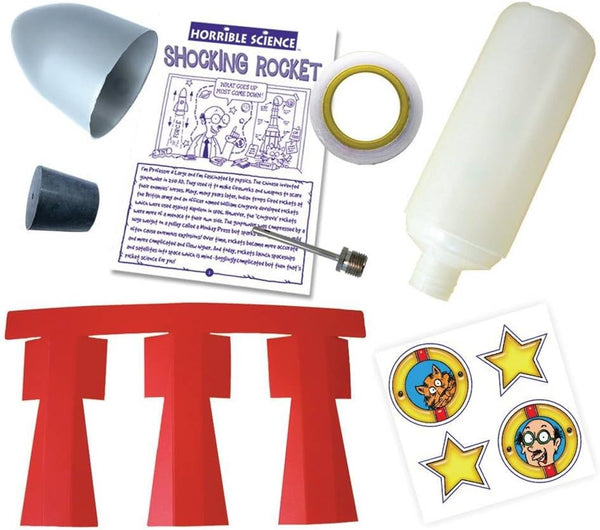 🚀 Horrible Science Shocking Rocket Kit – Fun DIY Science Experiment for Kids | Fizz-Powered Rocket Launch | STEM Learning & Outdoor Play Gift