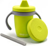 bblüv – Küp - 4-in-1 Durable Spill-Proof Transition Sippy Cup for Toddlers and Children - Food-Grade Silicone Baby Cup, 240 ml, Lime