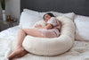 PharMeDoc CeeCee Pillow - Organic Cotton Pregnancy Pillows C-Shape Full Body Pillow and Maternity Support (Natural Cover)- Support for Back, Hips, Legs, Belly a Must Have for Pregnant Women