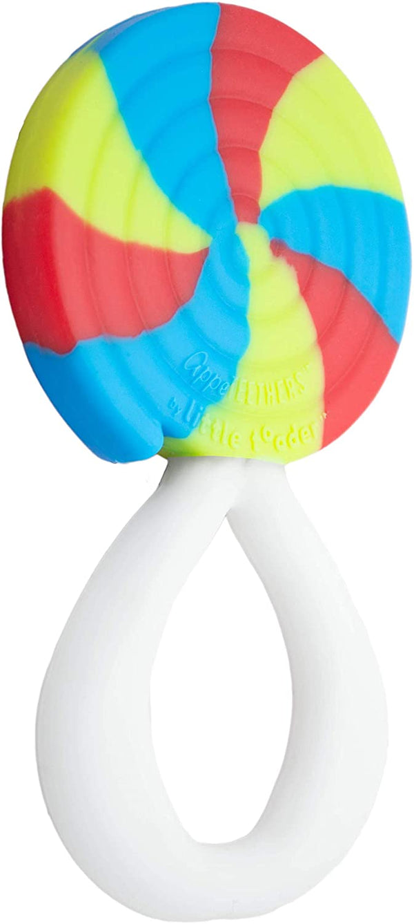 Novelty Baby Pacifier Lollipop Sucker Design | 100% Food-Grade Silicone Soother | BPA-Free One-Piece Funny Dummy for Newborns Infants | Cute Photo Prop Gift | 0-6 Months | (Lollipop Design)