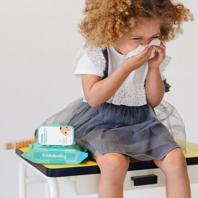 Frida Baby Breathefrida Baby Vapor Wipes for Nose, Chest, Feet: Alcohol Free, Made with Aloe, Vitamin E & Chamomille, 30 Count