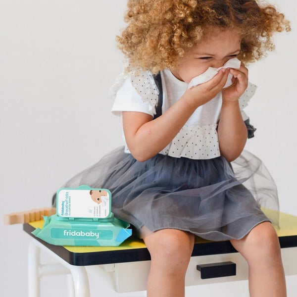 Frida Baby Breathefrida Baby Vapor Wipes for Nose, Chest, Feet: Alcohol Free, Made with Aloe, Vitamin E & Chamomille, 30 Count