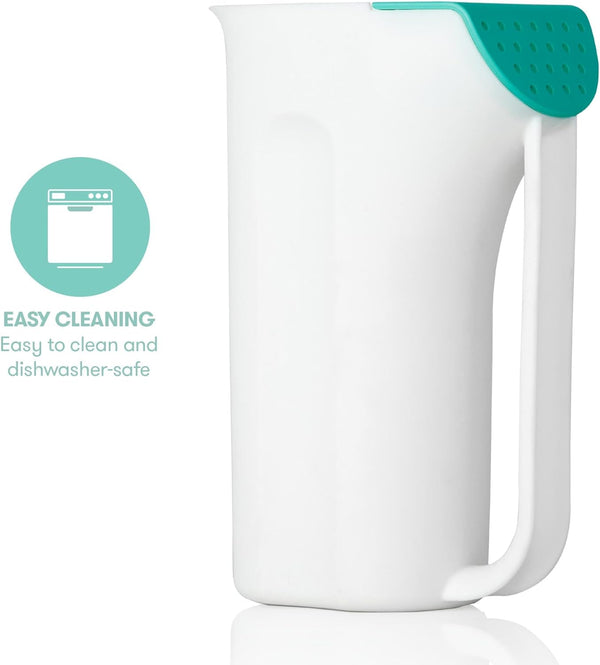 Frida Baby Control The Flow Bath Rinse Cup | Rinser Cup to Wash Hair + Body | Rinser Cup for Bath Time with Easy Grip Handle + Removable Rain Shower