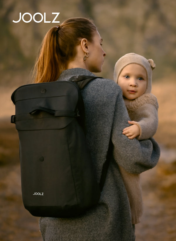 Travel Bag for Joolz Aer2 & Aer+ Stroller | Protects from Scratches & Impacts | Backpack Style | Adjustable for Buggy & Cot | Easy to Carry | Fits Joolz Aer2 | 50x35x20 cm - black