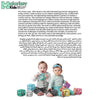 Chew Cube Baby Teether Rattle | Soft Food-Grade Silicone Teething Toy | BPA-Free | Stimulates Gripping & Motor Skills | 3M+ | Dimensions: L 8 x B 2 x H 10.5 cm - CC03M