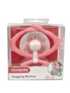 Mombella Hugging Monkey Teether Toy for Babies 5+ Months – BPA-Free, Soft Silicone, Safe & Fun Design for Teething Relief, Easy-Grip, Ideal Gift - Pink