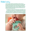 Frida Baby Push Pop Feeder | Baby Food Feeder for Fresh & Frozen Fruits | Safe & Easy Grip Handle | Mess-Free Silicone Teether | Ideal for 4+ Months | BPA-Free