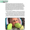 Munch Minis Newborn Anti-Scratch + Chew Mitts | Dual-Sided Silicone Suckle Cap & Protective Fabric | Adjustable Strap | BPA-Free | 0-3 Months | Machine Washable | Set of 2 - MINI02D