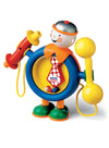 One Man Band Musical Toy | Fun Toddler Rattle | Drumstick, Double-Ended Whistle & Bell | Interactive Baby Toy with Ratchet Sound | Great for Sensory Play | 23.2 x 8.6 x 24.1 cm
