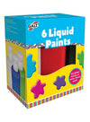Young Liquid Paints | 6 Vibrant Colours | Non-Toxic & Water-Based | 250ml Bottles | Easy Wash | Creative Fun for Kids | Perfect for Colour Mixing