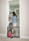 Regalo Easy Fit Adjustable Extra Wide Baby Gate – Lightweight, Portable & Durable Plastic Safety Gate for Doorways & Hallways – No Tools Required