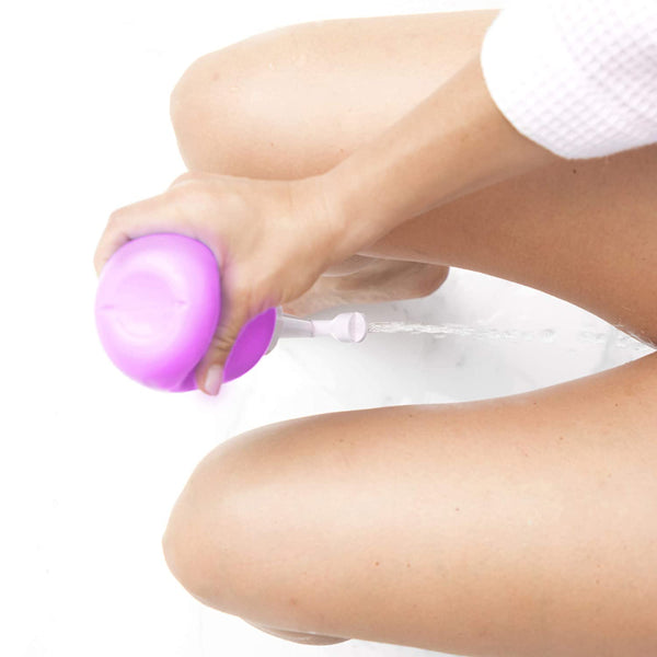 Frida Mom Upside Down Peri Bottle for Postpartum Care | Portable Bidet for Perineal Cleansing & Recovery | Best for New Moms