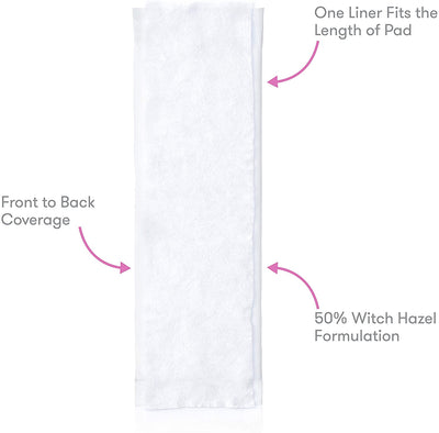 Frida Mom Witch Hazel Pad Liners - Front-to-Back Cooling Relief - No Harsh Chemicals, Dyes, or Fragrances