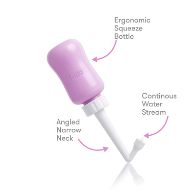 Frida Mom Upside Down Peri Bottle for Postpartum Care | Portable Bidet for Perineal Cleansing & Recovery | Best for New Moms