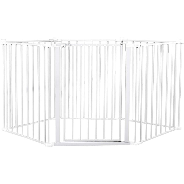 Regalo Super Wide Baby Gate & Play Yard – Adjustable 192-Inch Extra Wide Barrier, 2-in-1 Safety Gate & Playpen, Wall-Mounted & Freestanding, Easy Setup