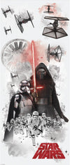 Star Wars Villians Burst Peel and Stick Wall Decals | Removable Repositionable Stickers | Easy Damage-Free Wall Art for Kids Bedroom Nursery Playroom
