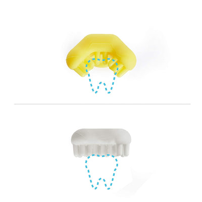 Frida Baby Training Toothbrush for Babies with Soft Silicone Bristles, Yellow