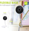 BBluv Viyu Smart Wi-Fi Baby Monitor with HD Camera, Flexible Mount, Two-Way Audio & Motion Detection – Secure Night Vision & Mobile App Connectivity