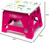 BBLUV Stëp Foldable Step Stool for Kids – Pink | Sturdy & Safe Design for Potty Training, Hand Washing & More | Lightweight, Compact & Easy to Store