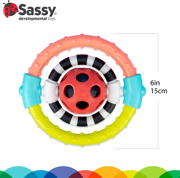 Sassy Spin & Chew Flexible Ring Rattle