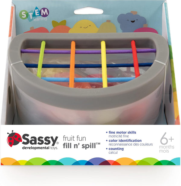 Sassy Fruit Fill N' Spill, 6M+