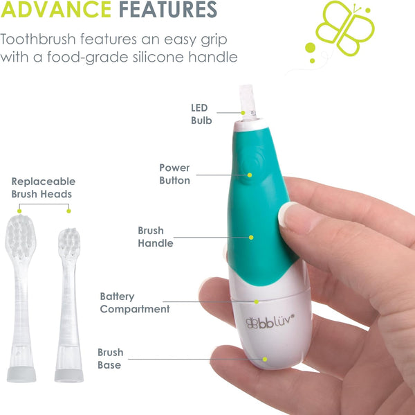 BBLUV Sönik - 2 Stage Sonic Toothbrush for Baby and Toddler