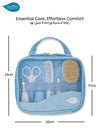 Baby Grooming Kit | Complete Hygiene & Health Care Set | Includes Brush, Comb, Scissors, Nail Clipper, Nasal Aspirator | Travel-Friendly | Elegant Gift Idea | Eco-Leather Case