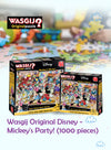 Wasgij Original: Mickey & Friends Dance Party | 1000 Pieces | Unique Jigsaw Challenge | Use Your Imagination | Eco-Friendly | 68 x 49 cm