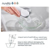 Electric Nasal Aspirator with Rechargeable Battery | 5 Suction Levels | 3 Soft Silicone Nozzles | Heat Sterilizable | Lullabies & Lights | Hygienic Case | Portable Baby Nose Cleaner