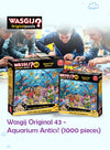 Wasgij Original 43: Aquarium Antics! Puzzle | 1000 Pieces | Unique Jigsaw Challenge | Test Your Imagination | Eco-Friendly | Fun for Adults & Kids | 68 x 49 cm