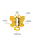 Malarkey Kids Baby Teether Bee Brush - TBT01BB