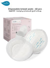 Disposable Breast Pads for Day & Night | Super Absorbent | 7 Layers | 3D Slim Honeycomb | Soft & Breathable | Invisible Under Clothing | Individually Packaged