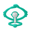 Mombella Hugging Monkey Teether Toy for Babies 5+ Months – BPA-Free, Soft Silicone, Safe & Fun Design for Teething Relief, Easy-Grip, Ideal Gift - Aqua Green