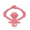 Mombella Hugging Monkey Teether Toy for Babies 5+ Months – BPA-Free, Soft Silicone, Safe & Fun Design for Teething Relief, Easy-Grip, Ideal Gift - Pink