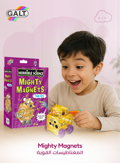 Mighty Magnets Kit | Explore Magnetism | Build Rolling Robot | STEM Learning | For Ages 6+ | Fun Science Kit | Create Levitating Tricks | 20 x 5 x 23 cm