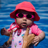 bblüv SÖLAR MINI Baby Sunglasses (Lime) – Polarized, UV Protection, Flexible & Adjustable Strap – Durable, Safe & Comfortable Shades for Infants & Newborns