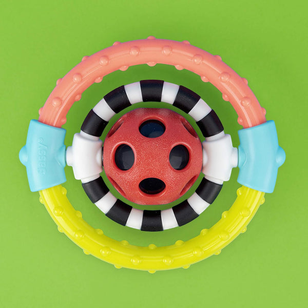 Sassy Spin & Chew Flexible Ring Rattle