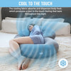 PharMeDoc Pregnancy Pillow with Dark Grey Cooling Cover, C-Shape Full Body Pillow and Maternity Support - Support for Back, Hips, Legs, Belly for Pregnant Women