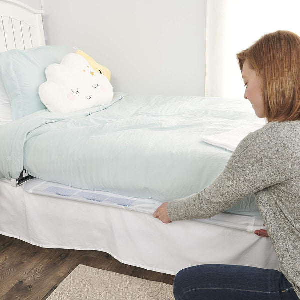 Regalo HideAway Extra Long Bed Rail – Swing Down Safety Guard, Invisible Storage, Sturdy Metal Frame, Breathable Mesh, No-Tool Setup, Fits Twin to Queen Beds