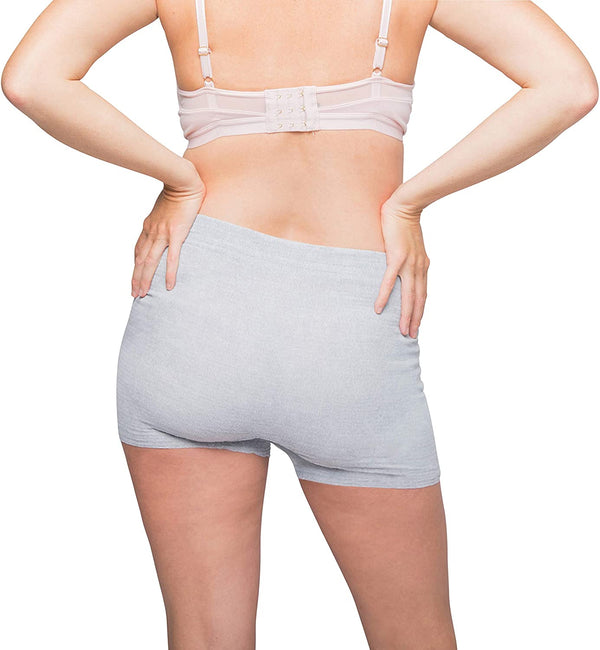 Frida Mom Disposable Postpartum Underwear - Super Soft, Stretchy & Breathable Boyshorts - Latex-Free, Wicking - Regular (8 Count) With Out Pad.