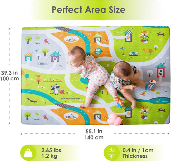 Mülti Reversible Playmat (MILES) – Safe, Comfortable & Durable Playmat for Babies and Toddlers | Shock-Absorbent, Water-Resistant & Easy to Clean | Flexible, BPA-Free, Travel-Friendly Design
