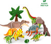 My World Land of Dinosaurs STEM Building Playset | Build Imagine and Pretend Play Dinosaur Kit for Kids | Creative Educational Construction Toy | 3-7 Years