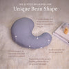 Pharmedoc Nursing Pillow and Positioner, Breastfeeding and Bottlefeeding Pillow, Removable and Washable Cover, Soft and Breathable Fabric, Baby Shower Gifts - Grey Cooling Cover