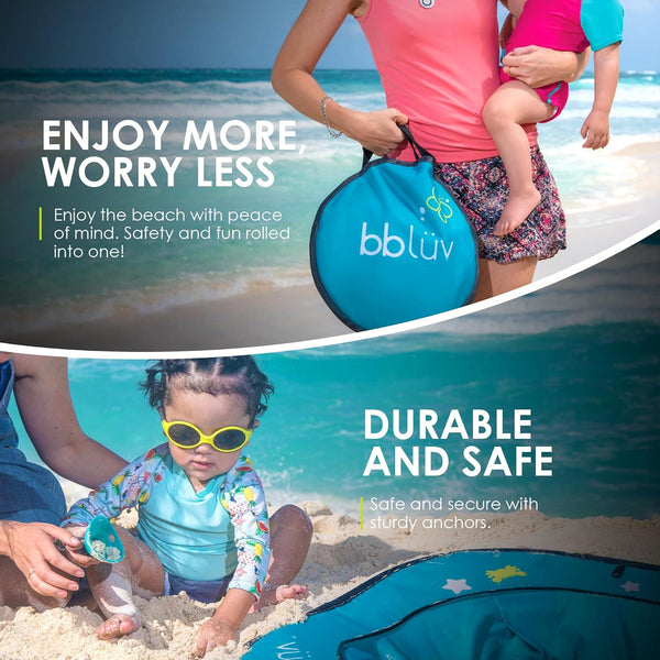Arenä Pop-up Beach Pool for Babies & Kids | Portable Outdoor Water Play Pool with Sunshade | Easy Set-Up, Foldable & Travel-Friendly | Perfect for Beach, Backyard & Summer Fun