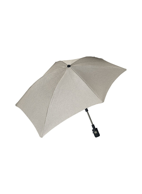 Universal Baby Stroller Parasol UPF50+ Sun Protection | Adjustable Flexible Arm Clip-On Umbrella | Sandy Taupe | Fits Multiple Strollers | Lightweight Shade 30 CM - Sandy Taupe