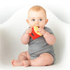 Novelty Baby Teether French Fries Design | 100% Food-Grade Silicone Teething Toy | BPA-Free Soothing Gum Massager for Infants | Funny Cute Photo Prop Gift | 3+ Months |(French Fries Design)
