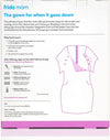 Frida Mom Delivery and Nursing Gown - Easy-Snap, Tagless, Skin-to-Skin Access and Full Coverage in The Back