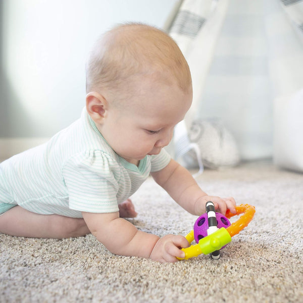 Sassy Spin & Chew Flexible Ring Rattle